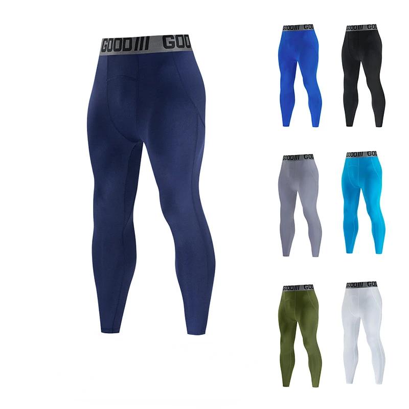 Sports Tights for Men Quick Dried Training Fitness Pants Running Basketball Football High Elastic Leggins Sport Comp